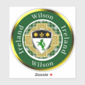 Wilson Irish Shield/Celtic Cross Personalized シール (シート)