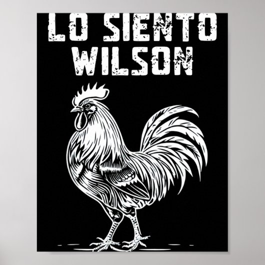 Wilson lo siento  ポスター (正面)
