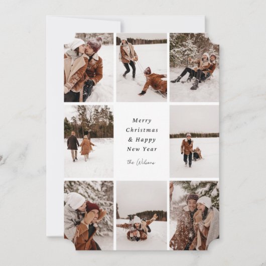 Wilson's Family Holiday Cardを使用したメリークリスマス シーズンカード (正面)