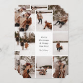 Wilson's Family Holiday Cardを使用したメリークリスマス シーズンカード (正面/裏面)