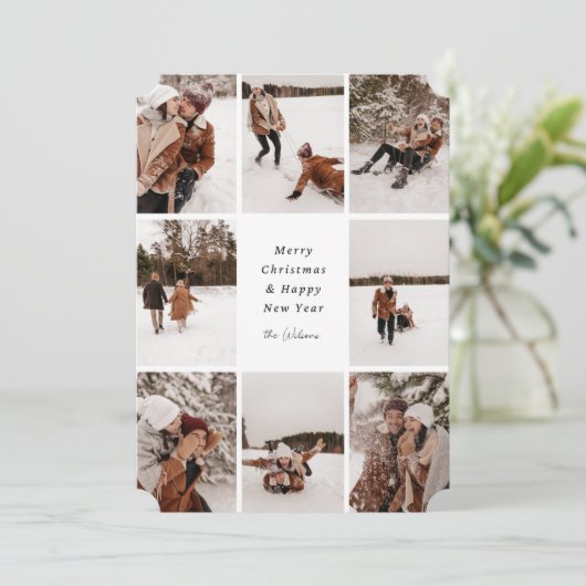 Wilson's Family Holiday Cardを使用したメリークリスマス シーズンカード (スタンド正面)