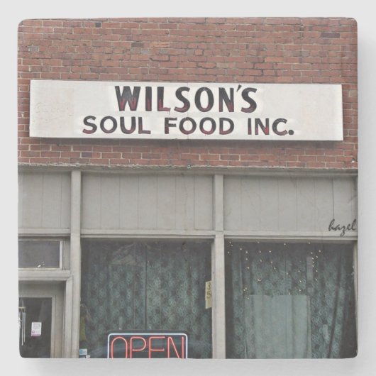 Wilson's Soul Food, Athens,Georgia,Marble Coaster ストーンコースター (正面)