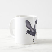 Wilson's Storm-Petrel watercolor bird art コーヒーマグカップ (正面左)