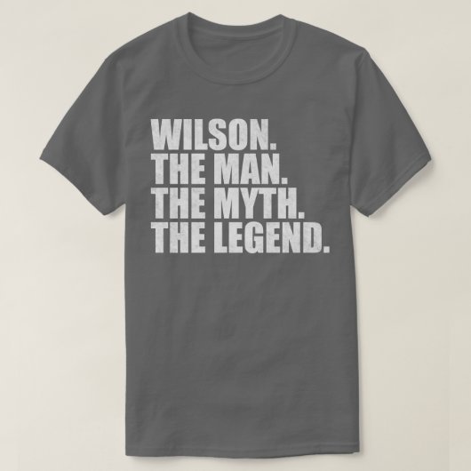 WilsonWilson名Wilson与え名前 Tシャツ (デザイン正面)