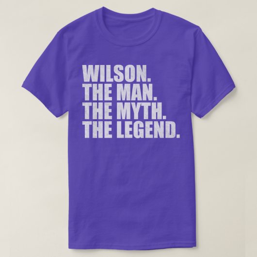 WilsonWilson名Wilson与え名前 Tシャツ (デザイン正面)