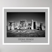 Wiltshire England Poster、Stone Henge ポスター (正面)
