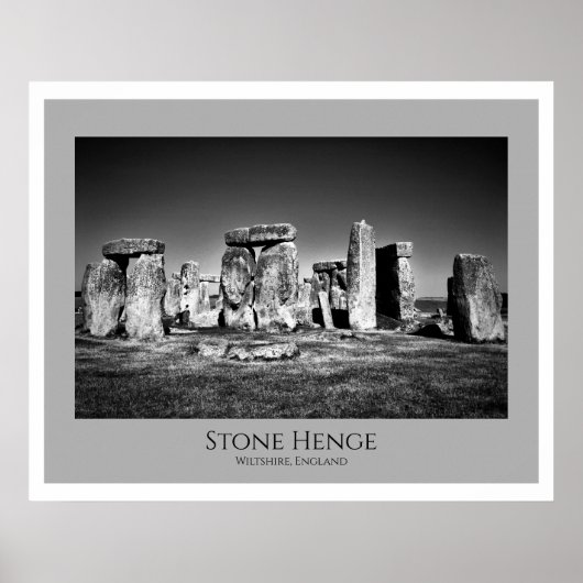 Wiltshire England Poster、Stone Henge ポスター (正面)