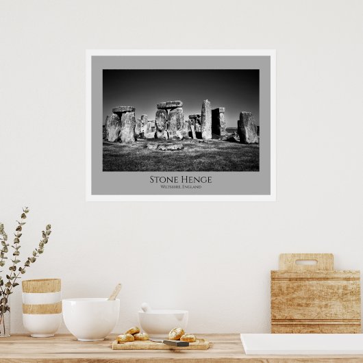 Wiltshire England Poster、Stone Henge ポスター (キッチン)
