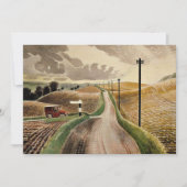 Wiltshire Landscape、Eric Ravilious art カード (正面)