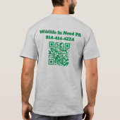 WINロゴ入りメンズTシャツ(背面QRコード付き) Tシャツ (裏面)