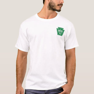 WINロゴTシャツ 裏にQRコード Tシャツ