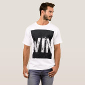 WIN ダメージ加工 グランジテキスト Tシャツ  (正面フル)