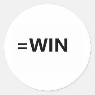 =win ラウンドシール