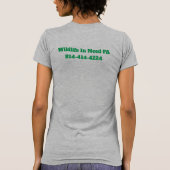WIN 女性ロゴTシャツ (カラー選択可能) Tシャツ (裏面)