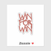 "Win for Win Sticker – Start Your Day Like a Game! シール (シート)
