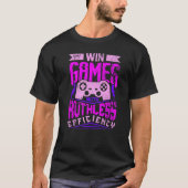 WIN GAMES WITH RUTHLESS EFFICIENCY Expert Gaming M Tシャツ (正面)