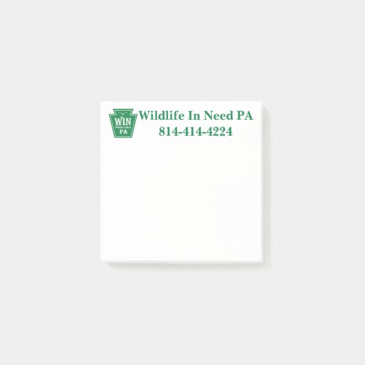 WIN Logo Sticky Notes ポストイット (正面)