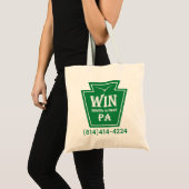 WIN logo tote トートバッグ (正面(商品))
