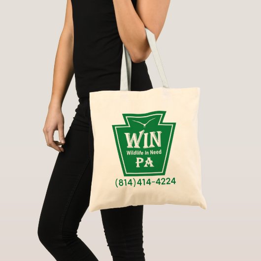 WIN logo tote トートバッグ (正面(商品))