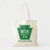 WIN logo tote トートバッグ (正面)