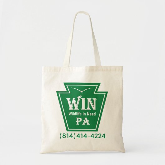 WIN logo tote トートバッグ (正面)