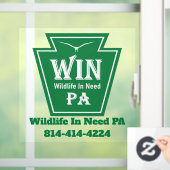 WIN Logo Window Cling ウィンドウサイン (ホーム)