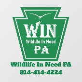 WIN Logo Window Cling ウィンドウサイン (シート)