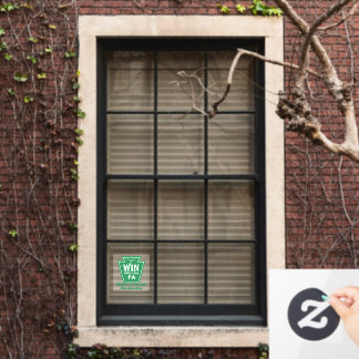 WIN Logo Window Cling ウィンドウサイン