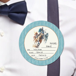 Win Placeゲスト名を表示 ラウンドシール