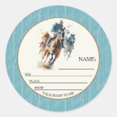 Win Placeゲスト名を表示 ラウンドシール (正面)