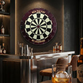 Win the Day Be Legendary Motivational Burgundy ダーツボード