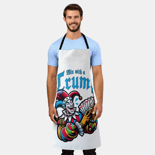 Win With A Trump - Gewinne mit einem Trumpf エプロン (着用した状態)