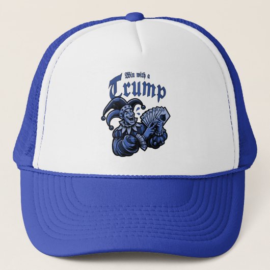 Win With A Trump - Gewinne mit einem Trumpf キャップ (正面)