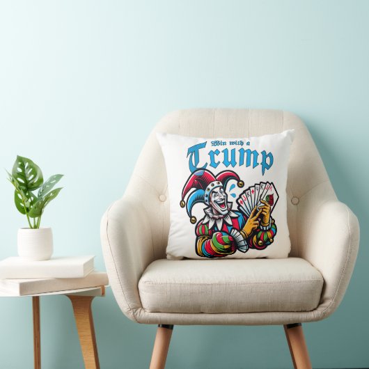 Win With A Trump - Gewinne mit einem Trumpf クッション (椅子)