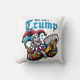 Win With A Trump - Gewinne mit einem Trumpf クッション