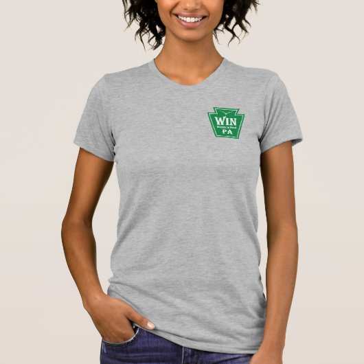 WIN Women’s Logo tee w/ QR code Tシャツ (正面)