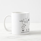 Wincentペプチド名mag コーヒーマグカップ (左)