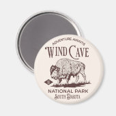 Wind Cave National Park Gift for nature Lovers マグネット (正面/裏面)