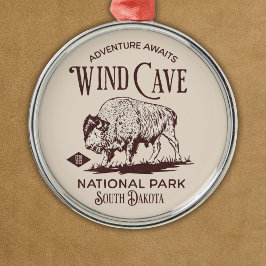 Wind Cave National Park - Hiking Lovers Gift メタルオーナメント