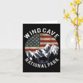 Wind Cave National Park Shirt Camping South Dakota カード (黄色い花)