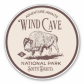 Wind Cave National Park South Dakota シール (正面)