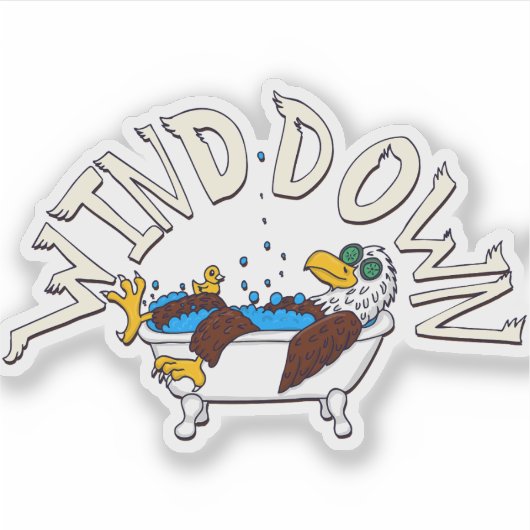 Wind Down Eagle シール (正面)