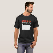Wind Gap Pennsylvania USA State America Travel Tシャツ (正面フル)