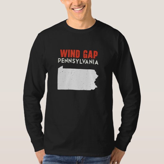 Wind Gap Pennsylvania USA State America Travel Tシャツ (正面)
