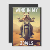 Wind in My Jowls ：バイクに乗るブルドッグ (正面/裏面)