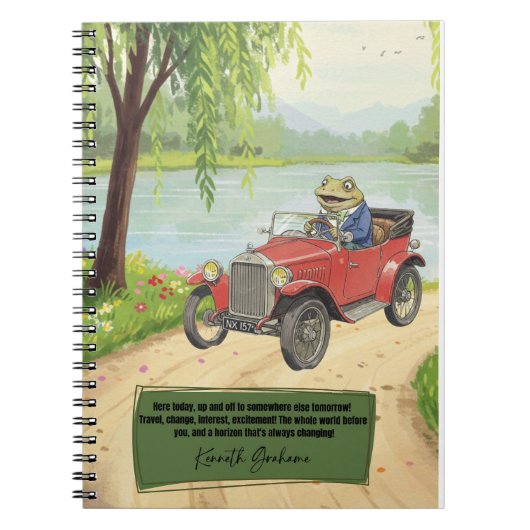 Wind in the Willows notebook ノートブック (正面)