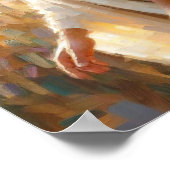 Wind of Faith, Christian Wall Art, Jesus and Girl, ポスター (角)