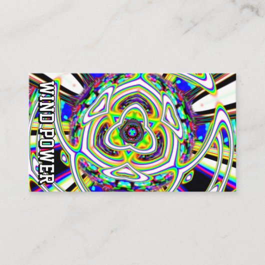 WIND POWER （単語を変更できる） 名刺 (正面)