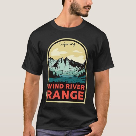 Wind River Range Mountains Wyoming Tシャツ (正面)