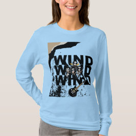 Wind & Rock Musicグラフィック長袖Tシャツ Tシャツ